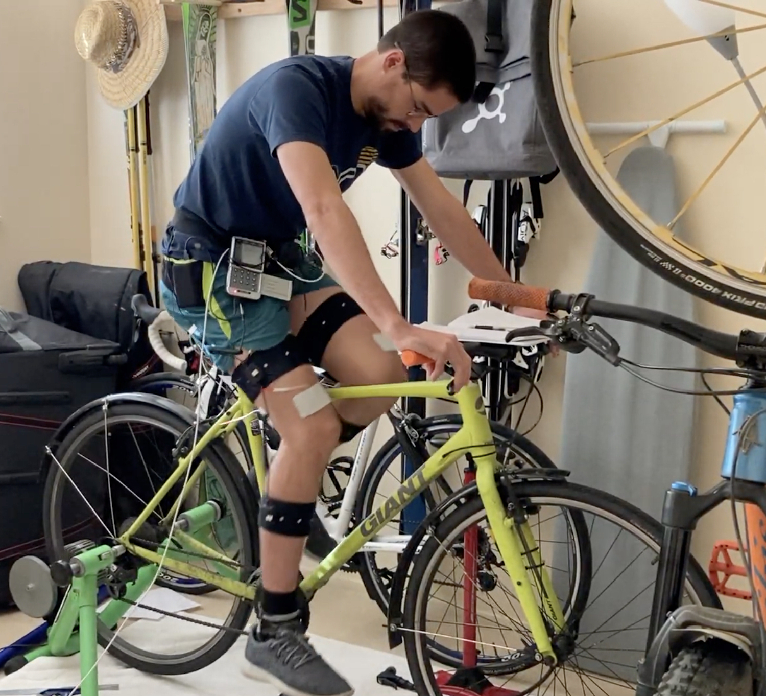 Early recording of FES Cycling dats